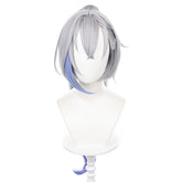 Halloweez Silver Wolf Cosplay Wig - Heat Resistant Synthetic Fiber for Honkai Star Rail Characters - Halloweez